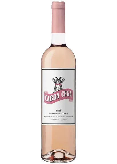 Garrafa de vinho cabra cega rose